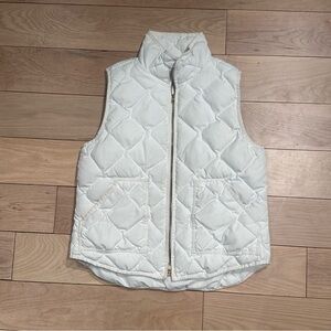 J.Crew Ivory Quilted Vest